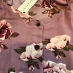 Jon & anna - Contemporary lavender light purple floral Top size L Photo 9