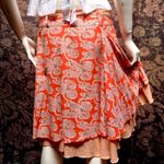 Free People  Indian floral print boho wrap skirt S Photo 2