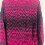 Missoni zigzag lightweight knit tunic sweater size Italian 42 / US 6 pink black Photo 3