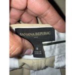 Banana Republic  Shorts Womens Sz 8‎ Beige Bermuda Dress Photo 2