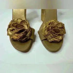 Stuart Weitzman  Women’s Belfor‎ Flower Wedges Sandals Size 8.5 Photo 7