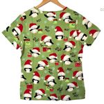 Sb Scrubs SB Scrub Christmas Penguins Scrub Top‎ Size XS Holiday Festive Work Style Photo 1