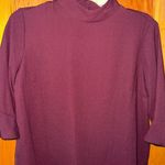 14th & Union  Plum Mock Neck Blouse Photo 0