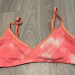 Aerie  Pink Tie-Dye Bikini Top Photo 0