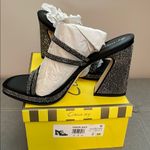 Guess Circus NY by Sam Edelman Black Strappy Heels with Rhinestones Photo 2