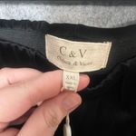 Chelsea and Violet C&V Woman Size XXL Black flare velvet elastic waist New Pants Photo 1