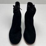 Kate Spade  Madelaine Womens Size 6B 6 Black Leather Suede Heeled Bootie‎ Strap Photo 3