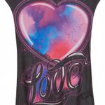 AFRM Nina Watercolor Love Leopard Print Black Mesh T Photo 3
