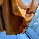 Tocca 100% Silk Ruffle Babydoll Knee Length Dress in Amber Yellow size 4 NWT Photo 12