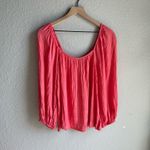 Sanctuary  Sunset Pink Coral Square Neck Blouse Photo 3