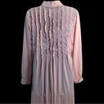 Vanity Fair Vintage  Pink Ruffle Button Down Dress Photo 10