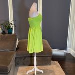 Women’s Lime Green Short Chiffon Prom Party Homecoming Dress Size 8 NWT Green Photo 4