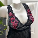 Seductivewear by Cinema Etoile Black Lace Teddy Lingerie Floral Embroidery NWT S Photo 3