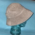 Liz Claiborne chenille soft bucket hat gray metal logo vintage NEW size osfa Photo 2