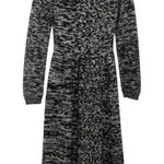 Calvin Klein Black & White Marled Knit Sweater Dress Small Preppy Cozycore Photo 0