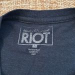SUB_URBAN RIOT Talk to the Hamsa Short Sleeve T Shirt Small Navy Blue and White Photo 2
