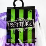 NWT Gothic Lydia Beetlejuice Ankle Socks Women’s Purple Photo 2