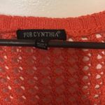 For Cynthia  Women’s Size Large Orange Color Cardigan Photo 1