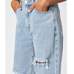 Cider Women's Denim Basic Ripped Jeans Light Wash High Rise Size L NWT Photo 2