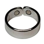 Silver Tone Ring Band Sz 7 Chunky Minimalist Basic Photo 1