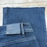 J. Jill Denim Jeans Sz 12 Kick Flare Ankle Darn Wash Distressed Raw Hem NWT Blue Photo 5