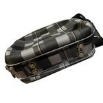 Dejuno‎ Black and Gray Plaid travel toiletries/cosmetics/makeup bag Photo 7