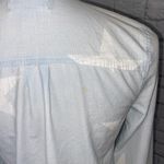 Old Navy classic denim button down star print shirt women size XS blue/white Photo 5