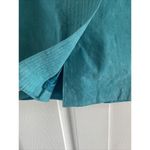 Newport News  Women's Turquoise Blue Leather Pencil‎ Skirt Size 18 Western Rodeo Photo 3