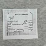 Stars Above  Soft Fleece Gray Heathered Crewneck Pullover Long Sleeves Top SZ L Photo 5