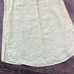 Anthropologie Malvin Shirt Women 10 Yellow 100% Linen Tunic 3/4 Sleeve Beachy Photo 3