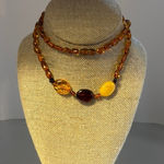 Baltic Amber Multi Gemstone Beaded Necklace​ Brown Photo 0