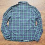 J McLaughlin Womens Blue Green Plaid Chic Feminine Preppy Trendy Shirt Size M Size M Photo 7