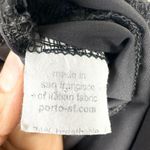 Porto Crochet Long Sleeve Jet Jersey Tunic Size 4/US XL Slinky Lagenlook Black Photo 6