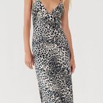 ZARA  maxi dress cheetah leopard animal print slip satin evening party cocktail  Photo 14