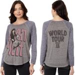 Lucky Brand Joan Jett World Tour II Crew Neck Raglan Long Sleeve Tee Shirt XXL Photo 1