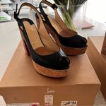Christian Louboutin  Reine De Liege 120 Nappa Cork Wedges Sold Out Photo 6