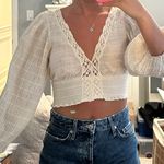 Cotton Candy LA White long sleeve blouse Photo 0