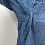 Tommy Hilfiger Vintage Dark Wash High Rise Cropped Denim Straight Jeans Size 14 Photo 4