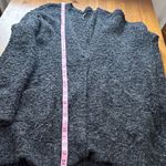 Free People  Charcoal Knit Cardigan Over Size Photo 9