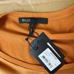 Maje Tola Ruffled-Sleeve Silk-Satin Top Photo 6