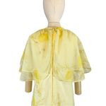 Vintage Unbranded Gunne Sax Style 60s Maxi Dress Size Large Yellow Photo 8