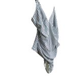 Cupshe Striped One Piece Swimsuit V Neck Ruched High Cut Nautical Coastal NWT Photo 1