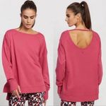 Sweaty Betty  Tayberry Pink After Class Sport Sweatshirt Yoga Workout Photo 2