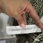 ZARA NWT  Printed Modal‎ Midi Dress Green/Cream Size Small Photo 8