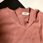 Cici Muted Pink Dusty Rose Pullover Knit Sweater Collar Choker Boxy Coquette M/L Size M Photo 4