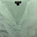 Torrid  1x Teal Floral 3/4 Sleeve Top Photo 2