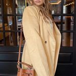 Lulus Lulu’s double breasted tan coat Photo 1