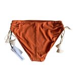 Robin Piccone Robin Piccone women's Abi burnt orange ecru bikini bottoms size Small NEW $98 Photo 10