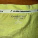 Calvin Klein  Performance Women's‎ 3X V-Neck T-Shirt Top Neon Yellow Active gym Photo 3