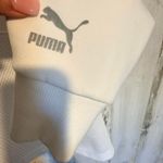 Puma  Woman's Small White Zip Up Hoodie Mesh Hem Athleisure Lightweight Jacket Photo 8